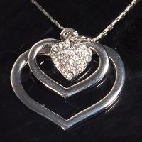 Кулон сердце "Crystal Hearts" 925 Silver
